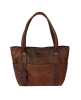  Women Tote Buffalo Leather Brown Shoulder Bag Large Office Handbag Shopper Purse